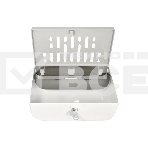 Диспенсер бумажных полотенец Puff-5140 белый, с замком, ABS-пластик, фото7