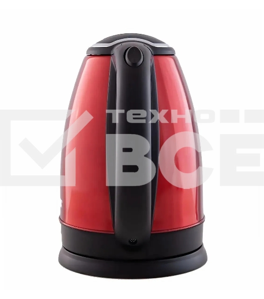 Чайник Centek CT-1068 RED (красный) металл 2л, 2000W, хромированная вставка на крышке