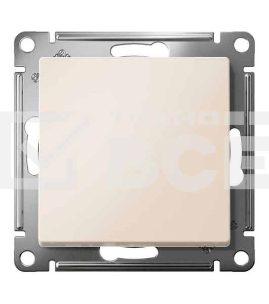 Выключатель 1-клавишный, сх.1, 10АХ, механизм, бежевый