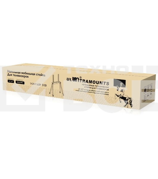 Стойка для телевизора Ultramounts UM311B черный 43'-65' макс.40кг напольный