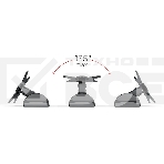 Кронштейн для телевизора Holder LCDS-5003 металлик 10'-26' макс.25кг настенный поворот и наклон, фото3