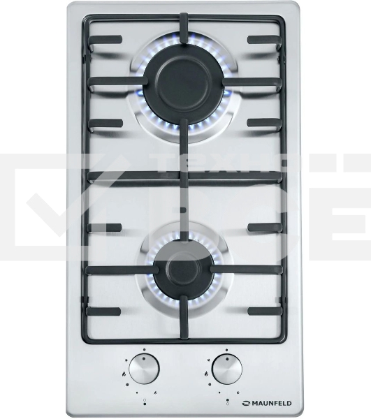 Газовая варочная панель Maunfeld EGHS.32.3ES/G, 2 конфорки, нержавеющая сталь