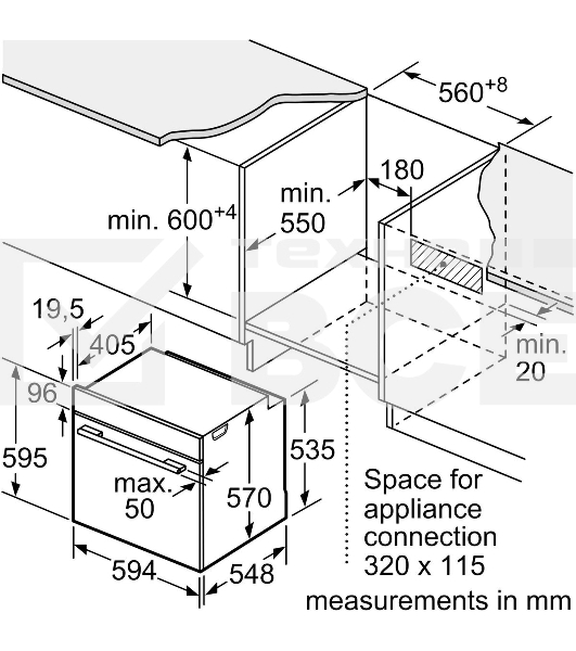 Духовой шкаф электрический Bosch HJG852YS0 нержавеющая сталь