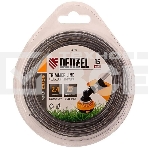 Леска для триммеров Denzel 96185двухкомпонентная квадратная витая 2.4ммх15м extra cord, фото 1