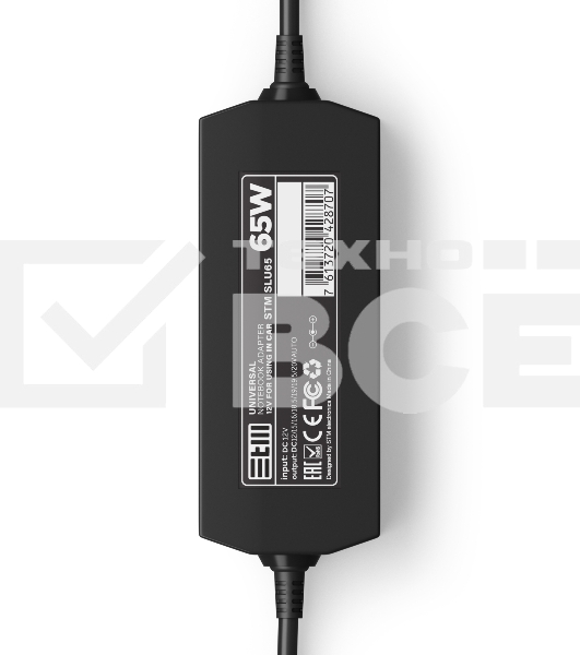 Автомобильный универсальный адаптер для ноутбуков на 65Ватт/ NB Adapter STM SLU65, 65W, Car adapter