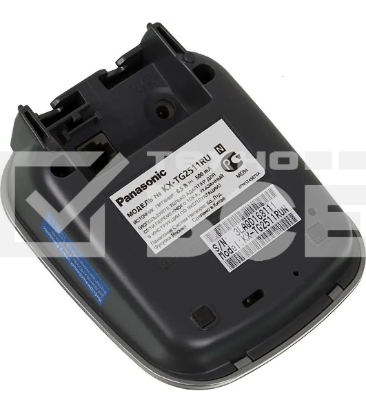 Телефон Panasonic KX-TG2511RUN (платиновый) {АОН, Caller ID,спикерфон на трубке,переход в Эко режим одним нажатием}