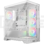 Компьютерный корпус XPG INVADER X WHITE (INVADERXMT-WHCWW) Mid-Tower Gaming ATX PC Case with Panoramic View, Tempered Glass Panels, and RGB Lighting Black, фото 1