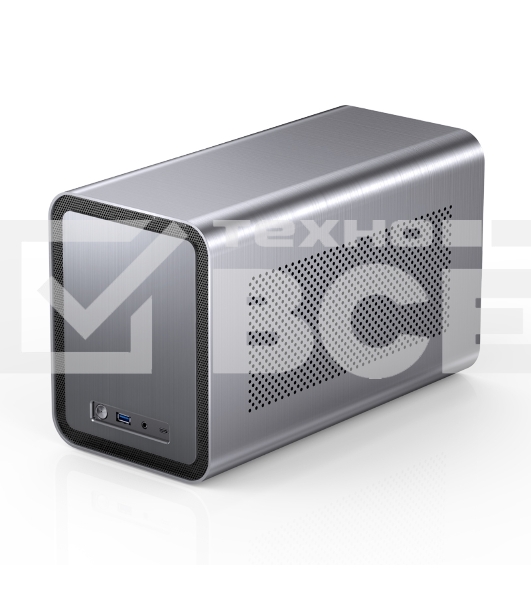 Корпус JONSBO N1 Gray без БП, mini-ITX, SFX, серый
