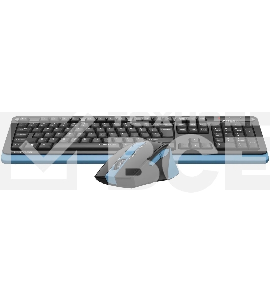 Клавиатура + мышь A4Tech Fstyler FGS1035Q клав:черный/синий мышь:черный/синий USB беспроводная Multimedia (FGS1035Q NAVY BLUE)