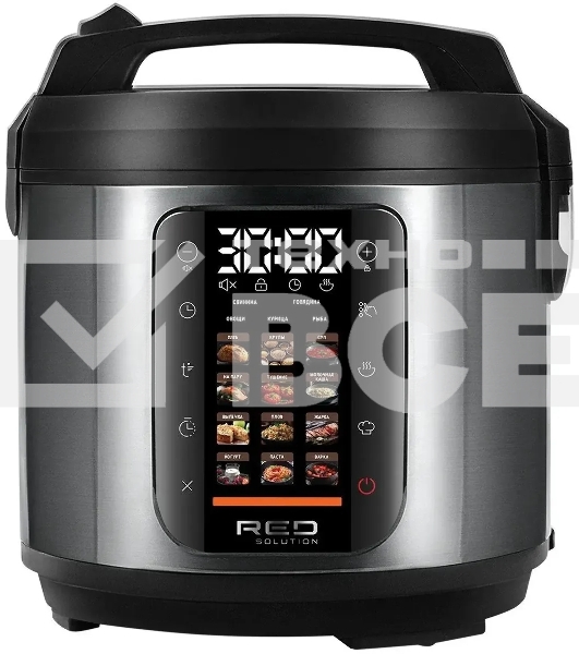 Мультиварка Red Solution M4100 5л 860Вт черный/стальной