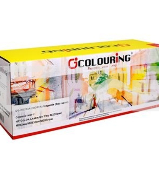 Картридж лазерный Colouring CG-W2213A (№207A) Magenta без чипа (1250 стр) для HP Color LaserJet Pro M255dw/M282nw/M283fdn/M283fdw