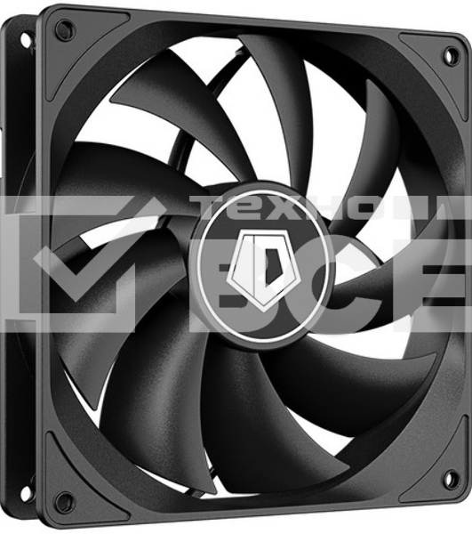 Вентилятор для корпуса ID-Cooling FL-12025K черный 120мм 1250rpm 21db 3-pin
