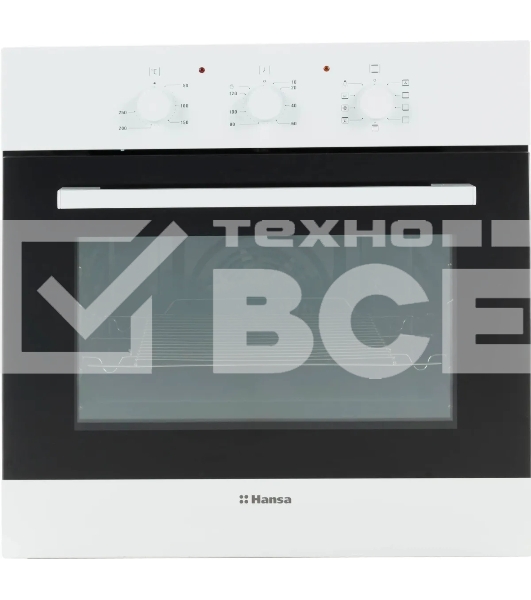 Духовой шкаф электрический Hansa BOEW681021 белый, встраиваемый