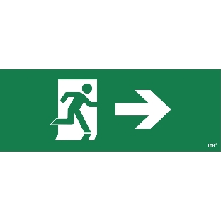Самоклеющая этикетка IEK 'Фигура/стрелка вправо' ССА 1005