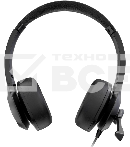Наушники с микрофоном Acer OHW309 черный 1.6м накладные USB оголовье (ZL.HDSEE.004)