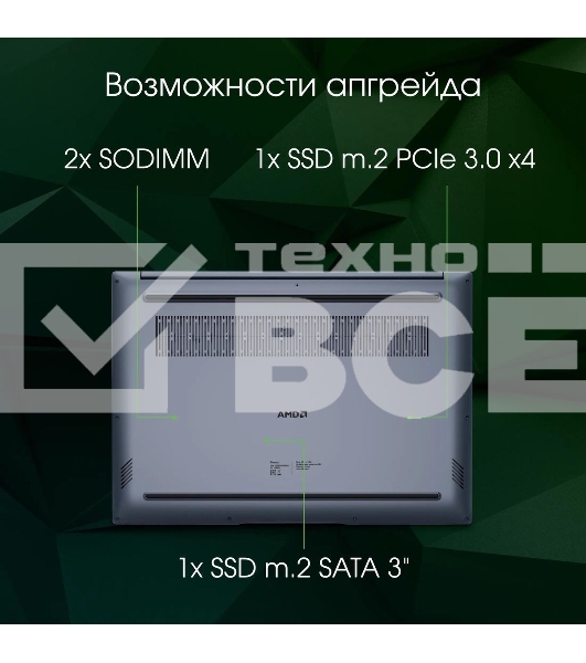 Ноутбук Digma Pro Pactos 16 темно-серый DN16P5-ADXW01 Core i5 1235U 16Gb SSD512Gb Intel Iris Xe graphics 16