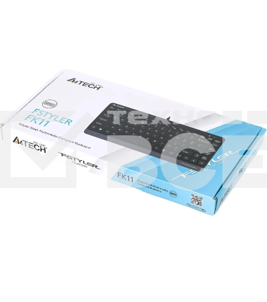 Клавиатура A4Tech Fstyler FK11 проводная USB серый/черный