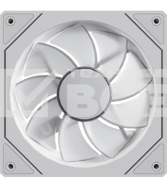 Вентилятор для корпуса Formula Floe 12WH ARPW Reverse ARGB белый, 120 мм, 1500 об/мин, 20.15 дБ, 4 pin
