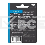 Флеш диск Maxvi MP 32GB USB 2.0 black, монолит с колпачком, металл + ABS пластик, фото2