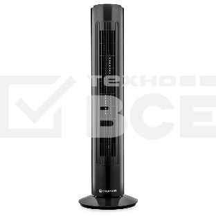 Колонный вентилятор BRAYER BR4952BK, механич.упр., вращение 90°, мощность 50Вт, защита от перегрева