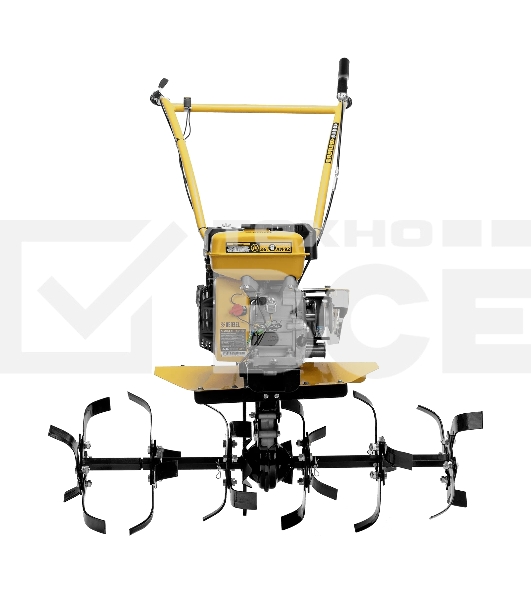 Мотоблок Denzel DPT-170SB, 7 л.с., ремен.сцеп, фрез 3х4, ШОМ, без колес, передачи 2В/1Н