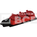 Колодка каучуковая 3-м с заземл. 16А IP44 красн. ЭРА Б0044552, фото 1