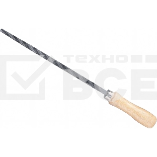 Напильник Сибртех 200 мм, квадратный, деревянная ручка