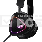 Гарнитура ASUS ROG Delta II чёрный, беспроводная + проводная, Bluetooth, подсветка, фото5