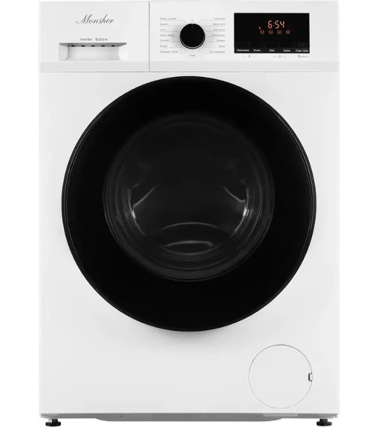 Стиральная машина Monsher MWDM 665 Blanc белый, загрузка фронтальная 10.5 кг, 1400 об/мин, класс A