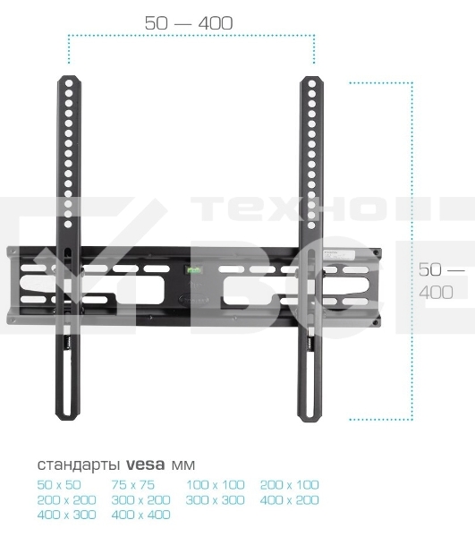 Кронштейн для телевизора Kromax FLAT-4 черный 22