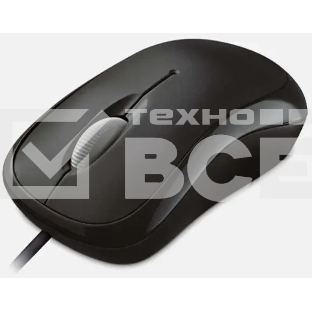 Мышь проводная Microsoft Basic Optical Mouse черный, 1000 dpi, USB, кнопки - 3