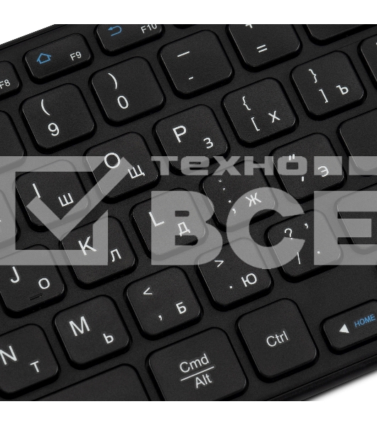 Клавиатура Оклик K614W черный USB беспроводная slim Multimedia Touch (1979327)