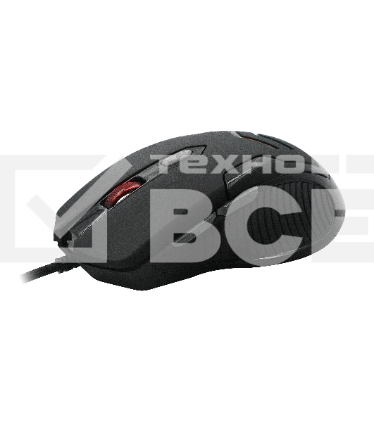 Мышь проводная Qumo Crypt M57 черный, 3200 dpi, USB, кнопки - 6
