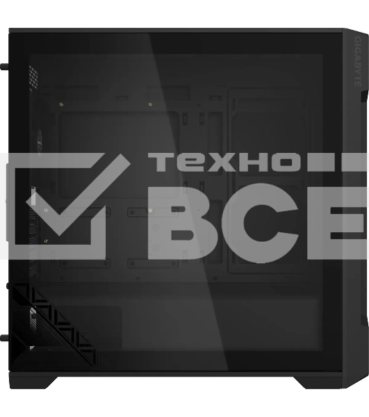 Компьютерный корпус Gigabyte C102B GB-C102G, без БП MicroATX 5x120мм 4x140мм 2xUSB3.0 audio bott PSU, черный