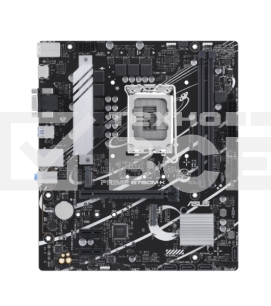 Материнская плата ASUS PRIME B760M-K, LGA 1700, Intel B760, 2xDDR5, 4xSATA, 2xM.2, 1xPCIe 4.0 x16, 2xPCIe x1, 1xHDMI, 1xVGA, 1x 2.5Gb LAN, 2xUSB-A 3.2 Gen 1, 2xUSB-A 2.0, 3x3.5 мм, 7.1, mATX