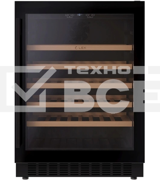 Винный шкаф LEX LWD6054BL 1-нокамерн. черный