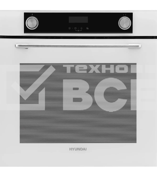 Духовой шкаф электрический встраиваемый Hyundai HEO 6772 WG белый