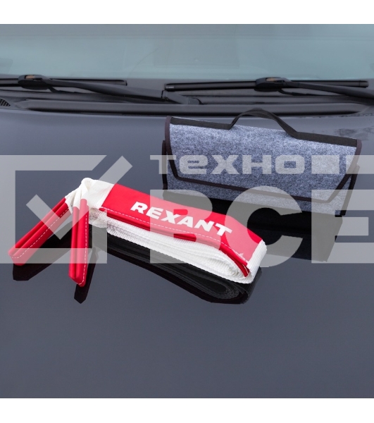 Трос динамический (стропа) Rexant 5т, 6м, белый, в чехле 80-0238