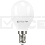 Лампочка светодиодная Defender P45-10W-865-E14 шар, 6500 К, холодный дневной, 1 шт., фото 1