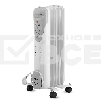 Масляный обогреватель Vitek VT-1707 W (5 секций) белый, 1000 Вт, 10 м2, термостат, фото 1