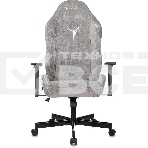 Кресло игровое Knight N1 Fabric серый Light-19 с подголов. крестовина металл, фото30