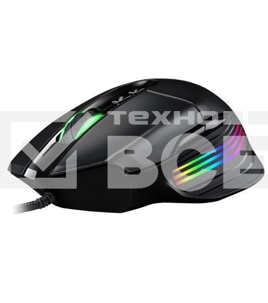 Мышь проводная Jet.A Panteon PS120 черный, 6200 dpi, USB, кнопки - 8