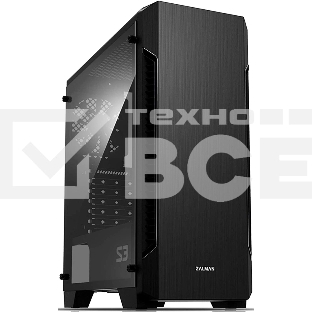 Компьютерный корпус MidiTower Zalman S3 TEMPERED GLASS WINDOW black