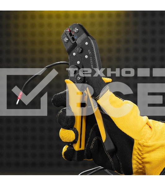 Клещи для обжима изолир. наконечников Denzel НКИ и НВИ, разъемов РПИ, гильз ГСИ, 0,5 - 2,5 мм2