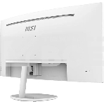 Монитор 34' MSI Pro MP341CQW VA 3440x1440, 100 Гц, 1 мс, 21:9, 300 кд/м2, 2xHDMI, 1xDP, изогнутый, белый, фото3