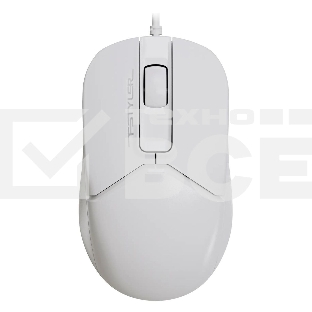 Мышь проводная A4Tech Fstyler FM12 белый, 1200 dpi, USB, кнопки - 3
