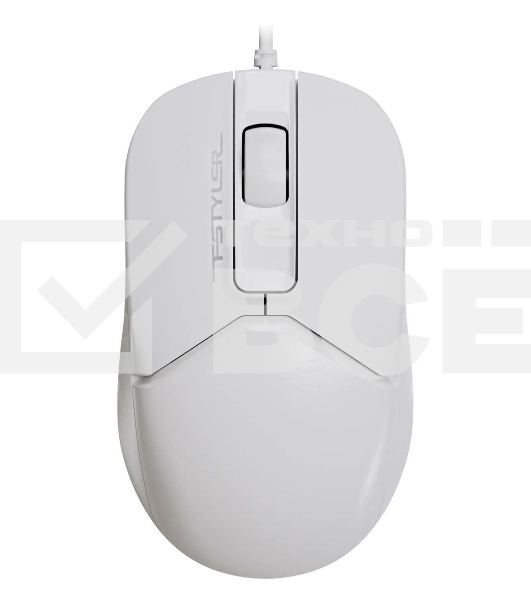 Мышь проводная A4Tech Fstyler FM12 белый, 1200 dpi, USB, кнопки - 3