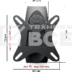 Кронштейн для телевизора Holder LCDS-5003 металлик 10'-26' макс.25кг настенный поворот и наклон, фото4