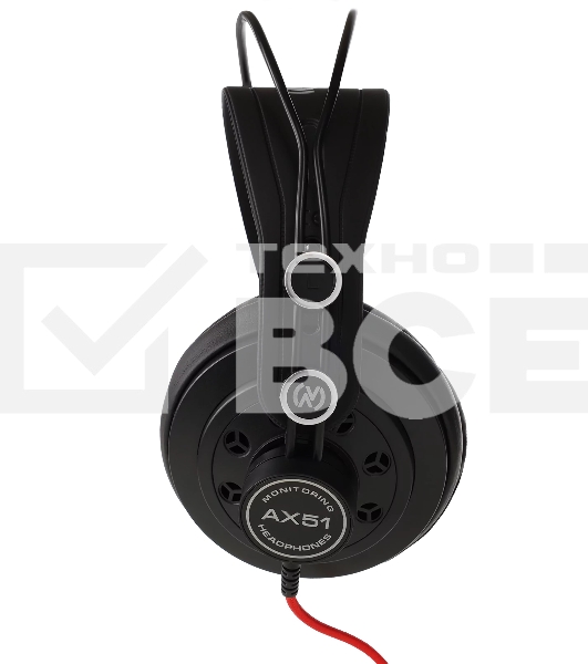 Проводные наушники Axelvox AX51 черный, полноформатные