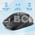 Мышь беспроводная Oklick 610MWC черный, 1600 dpi, радиоканал, USB/USB-C, кнопки - 6, фото13